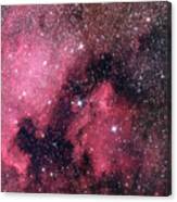 North America Nebula And Pelican Nebula Canvas Print