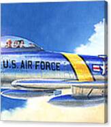 North American F-86f Sabre Canvas Print