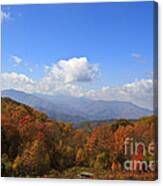 North Carolina Mountains In The Fall Canvas Print