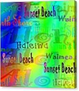 North Shore Beaches Canvas Print