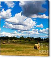North Texas Hay Harvest Canvas Print
