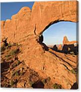 North Window At Windows Arches Canvas Print