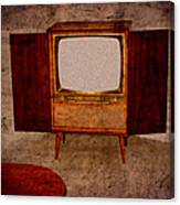 Nostalgia - Old Tv Set Canvas Print