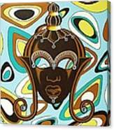 Nubian Modern  Mask Canvas Print