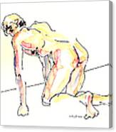Nude Male Drawings 3w Canvas Print
