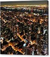 Nyc - From The Empire State Bldg. 002 Canvas Print
