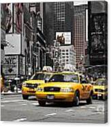 Nyc Yellow Cabs - Ck Canvas Print