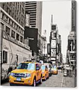 Nyc Yellow Cabs Canvas Print