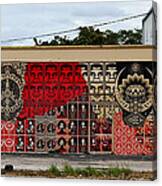 Obey Peace Wall Collage Canvas Print