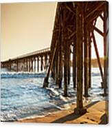 Ocean Pier Into The Sea Canvas Print