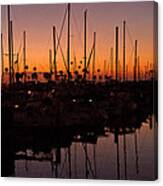 Oceanside Harbor At Sunset Canvas Print