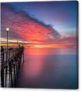 Oceanside Pier Sunset 16 Canvas Print
