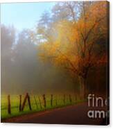 October And Fog Canvas Print