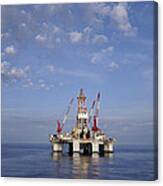 Offshore Oil Rig And Sky Canvas Print