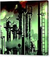 Oilk Refinery And Global Warming Canvas Print