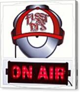 Ok Im Live! #go Www.fleetdjradio.net Canvas Print