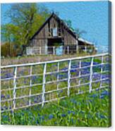 Old Barn - Another Spring Canvas Print