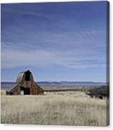 Old Barn With Great View Canvas Print