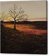 Old Humboldt Rd. Sunset Canvas Print