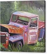 Old Jeepster Canvas Print