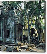 Old Ruins Of A Building, Angkor Wat Canvas Print