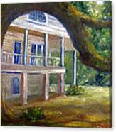 Old Southern Louisiana Mansion Plantation Canvas Print