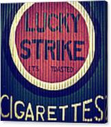 Old Time Cigarettes Canvas Print