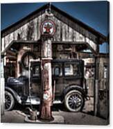 Old Time Gas Station - 1927 Dodge Canvas Print