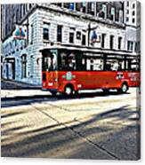 Old Town Trolley Canvas Print
