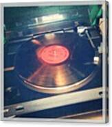 #oldschool#vinyl#turntable#recordplayer Canvas Print