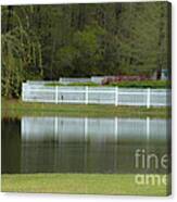 Peavefull Pond Reflections Canvas Print