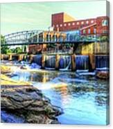 On The Reedy River In Greenville Canvas Print