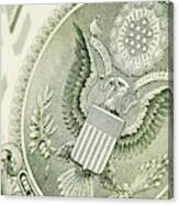 One Dollar Bill & The Great Seal Canvas Print