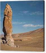 One Of The Pacana Guardians, Chile Canvas Print