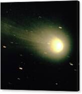 Optical Photo Of Halley's Comet Canvas Print