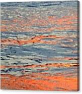 Orange Sunset Reflections Canvas Print
