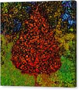 Orange Tree Impression Canvas Print