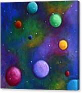 Orbs In Space Canvas Print