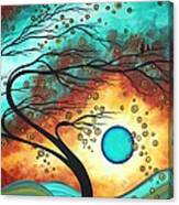 Original Bold Colorful Abstract Landscape Painting Family Joy Ii By Madart Canvas Print