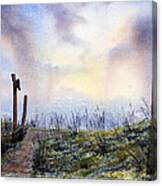 Out To Sea.. Morning Mist Canvas Print