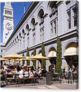 Outdoor Dining At The San Francisco Ferry Building Dsc1775 Canvas Print