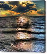 Outer Banks - Radical Sunset On Pamlico Canvas Print
