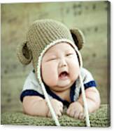 Overweight Baby Crying Canvas Print