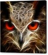 Owl - Fractal Artwork Canvas Print