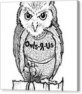 Owl Kid Canvas Print