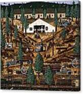 Pacific Northwest Logging Memories Canvas Print