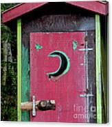 Painted Outhouse Canvas Print