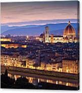Palazzo Vecchio, Florence Cathedral Canvas Print