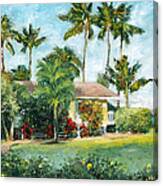 Palm Cottage Canvas Print