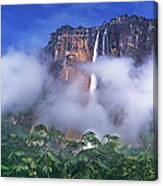 Panorama Angel Falls Canaima National Park Veneziuela Canvas Print